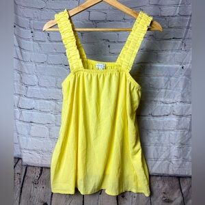 Olivia Sky soft yellow tank, size small